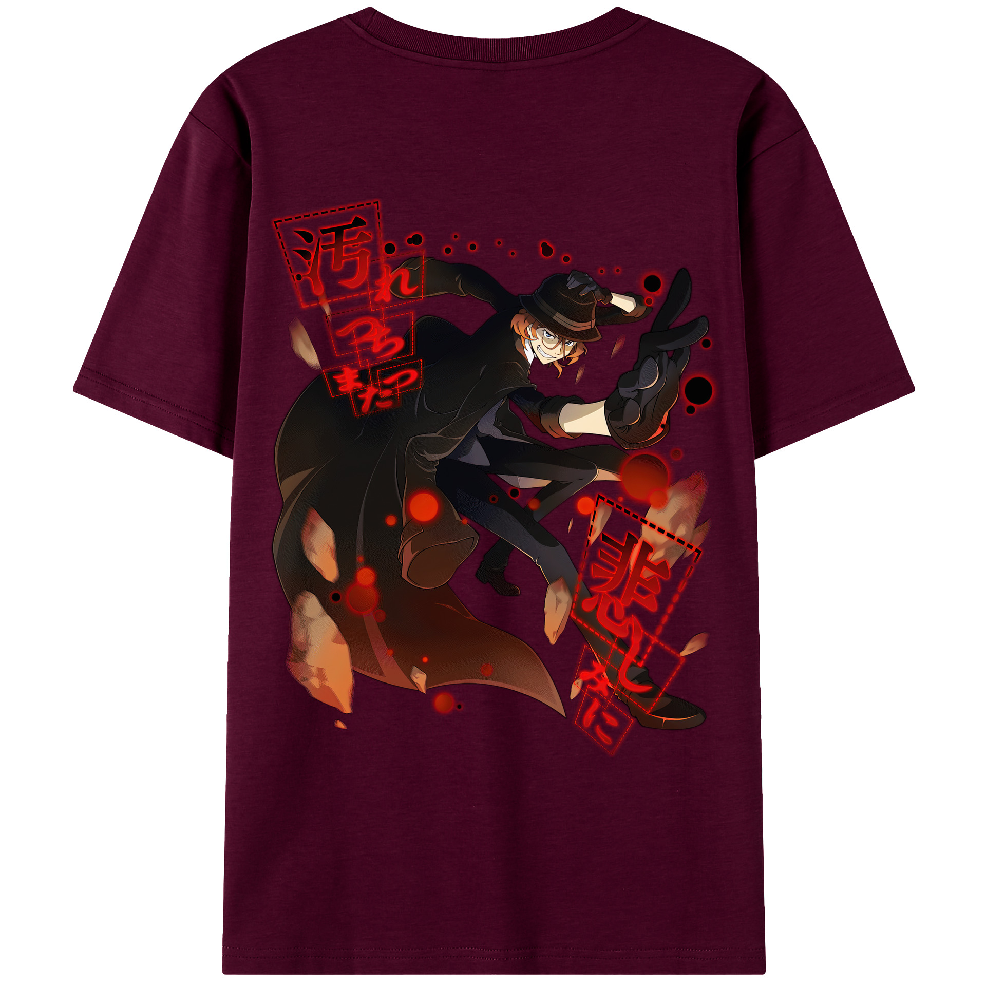 （画像用） 文豪ストレイドッグス Bungo Stray Dogs レディース半袖Tシャツ(バックプリント)